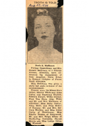 1939-08-27 Doris Mallinson engagement