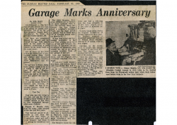 1969-02-23  Central Garage Marks Anniversary