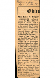 1975-04-27 Obituary Ethel Borger