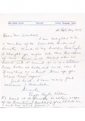 1977-03-15 Letter to Pat Wardell from Peggy Taylor Kohler