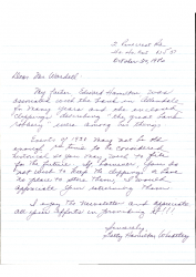 1986-10-30 Letter to Pat Wardell from Betty Hamilton Wheatley