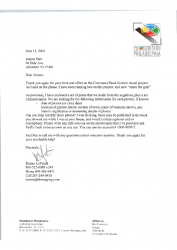 2002-06-12 Letter to Joanne Hart from Commerce Bank