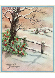 Signed Holiday card